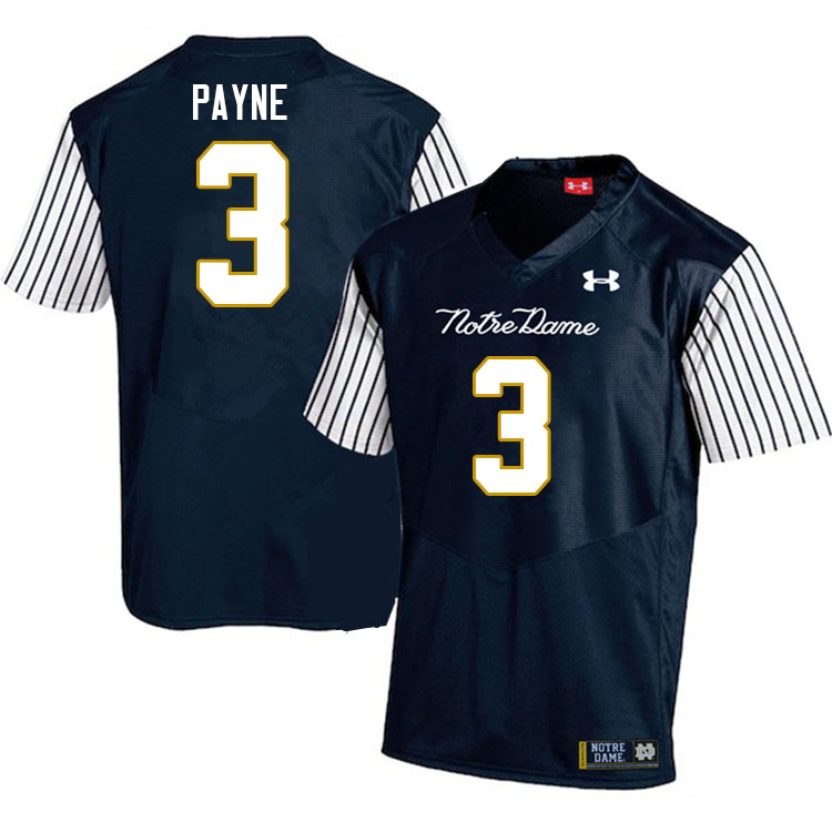Men #3 Gi'Bran Payne Notre Dame Fighting Irish College Football Jerseys Stitched Sale-Alternate